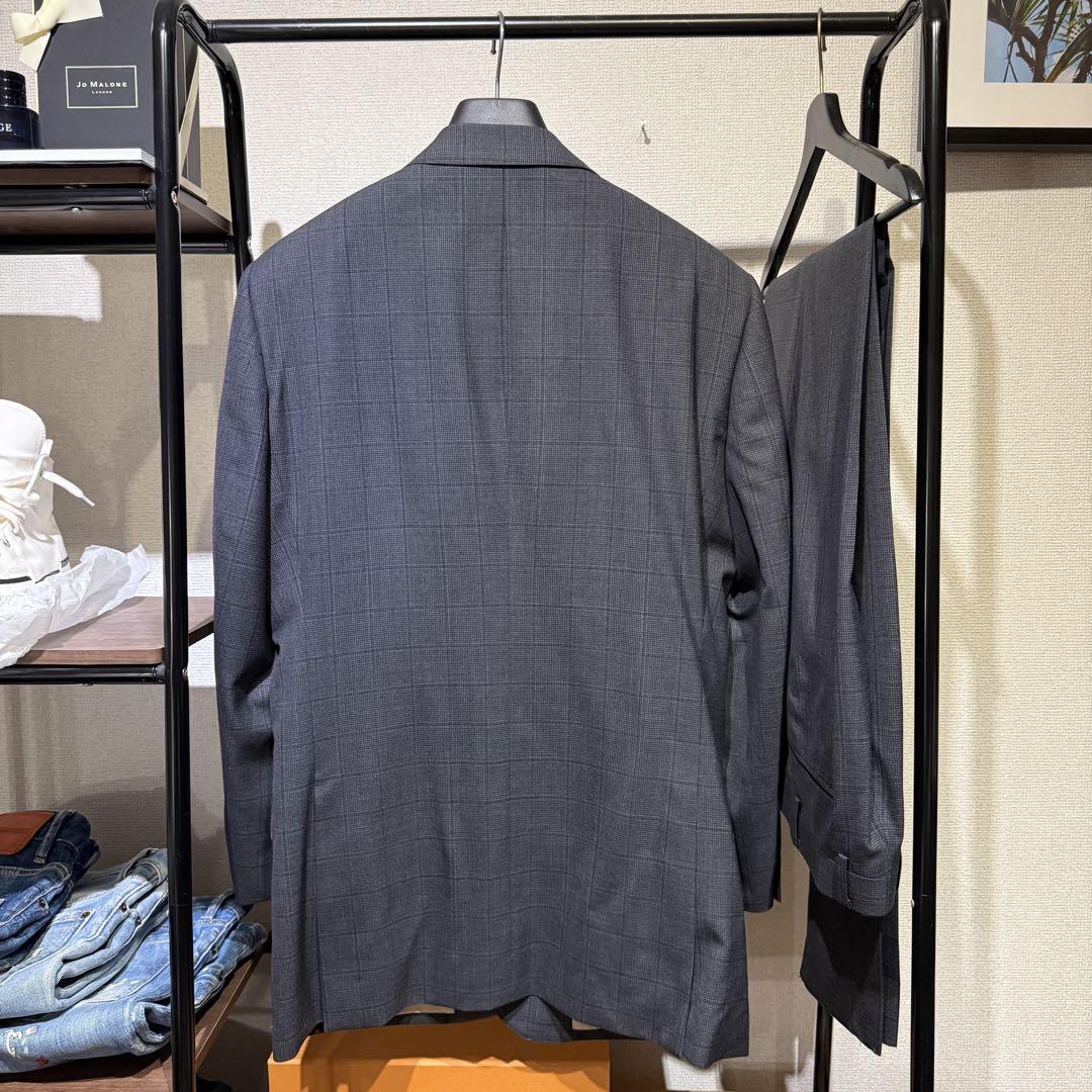 高品質 グレー ビジネス スーツ ジャケット パンツ セットアップ