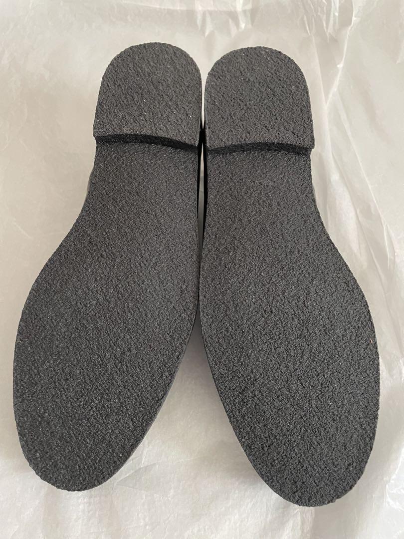 【新品】 MARGARET HOWELL ideaラウンドトゥフラットパンプス黒