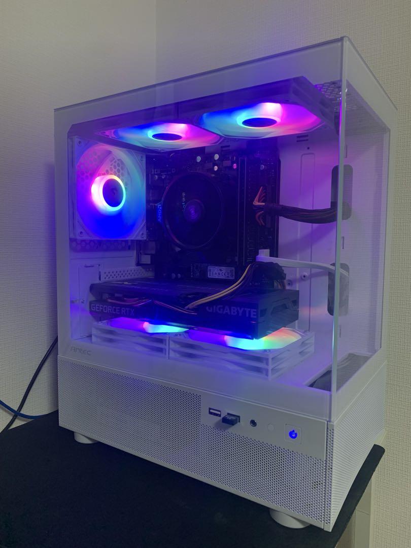 タ*ク様 白いゲーミングPC Ryzen5 5600X RTX3060TI