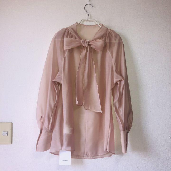 即納お得 新品 Rouge vif タイブラウス bGzJf-m18148771172 超激得定番