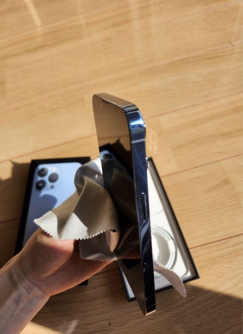 【美品】iPhone13pro 128GB シエラブルー