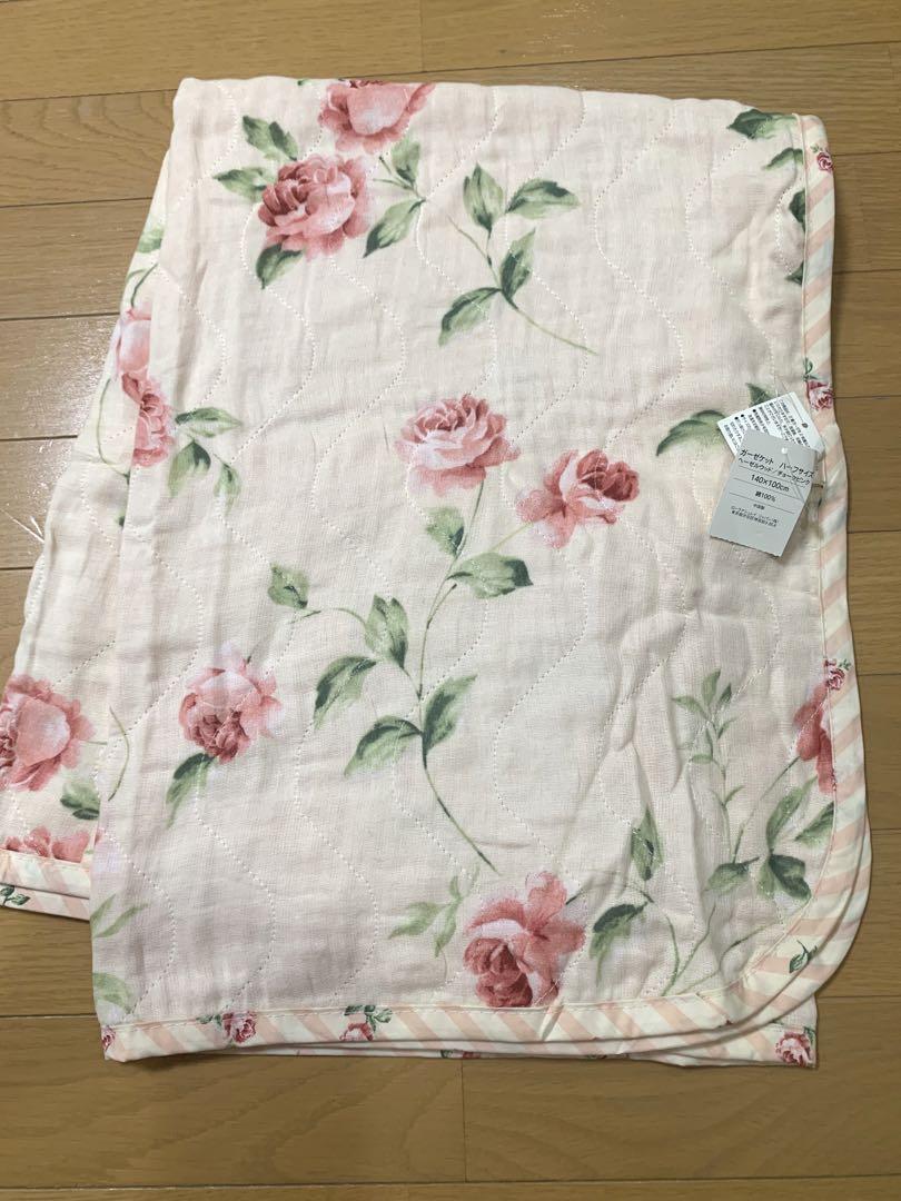 ローラアシュレイ　ヘーゼルウッド　ハーフ　ガーゼケット