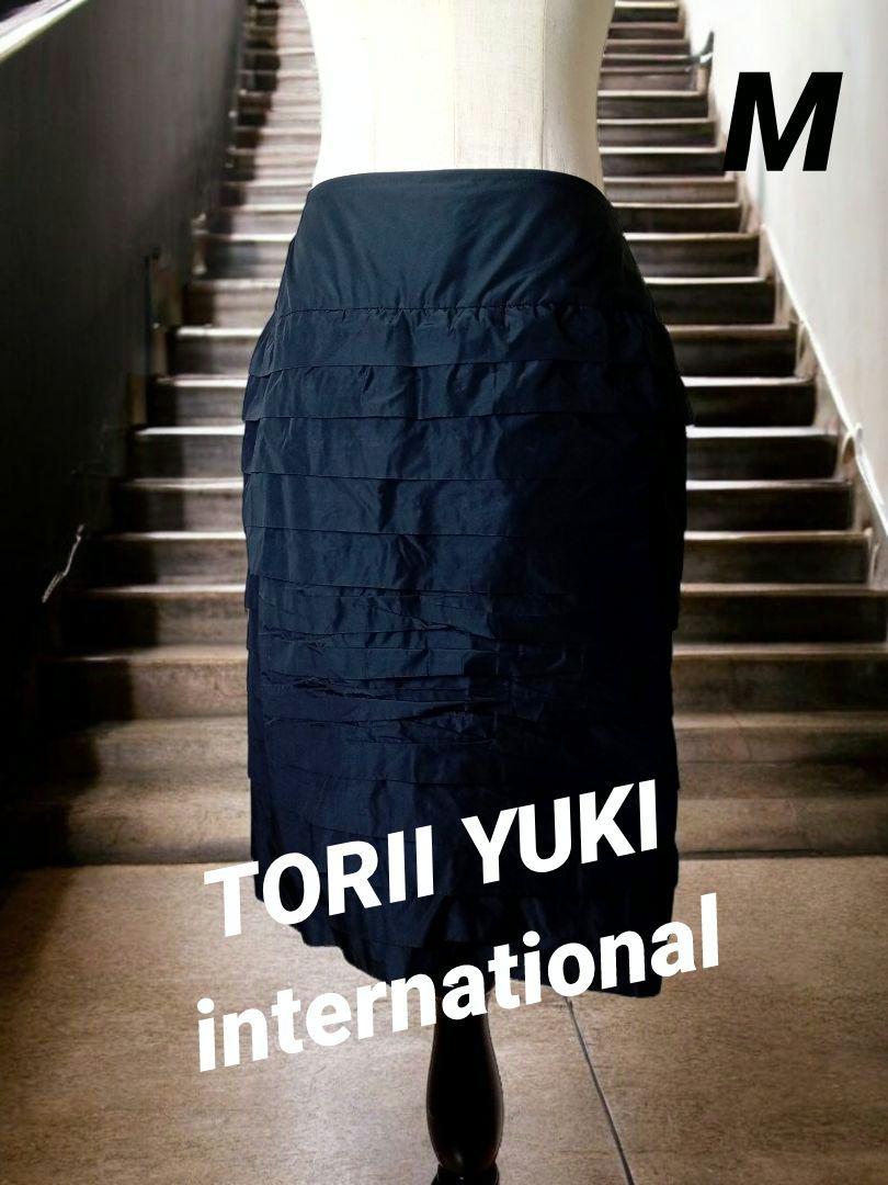 ヴィンテージ YUKI TORII 鳥居ユキ プリーツスカート オフィス