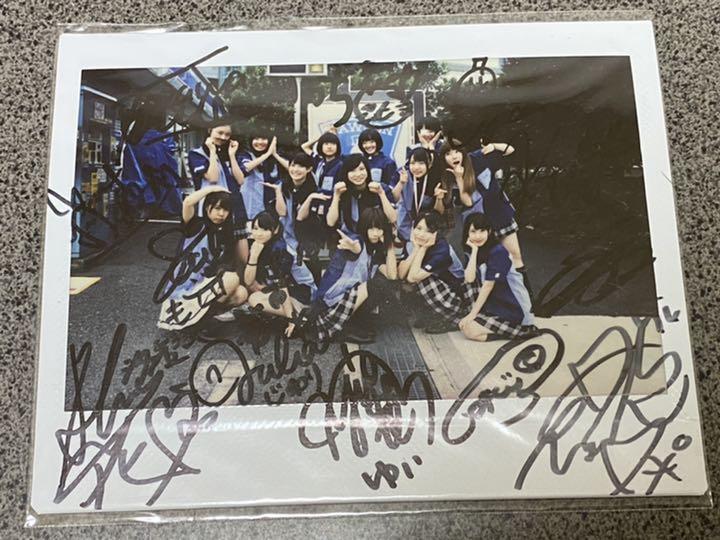 アイドルカレッジ　お台場イベント　LAWSONコラボ　ワイドチェキ（直筆サイン）