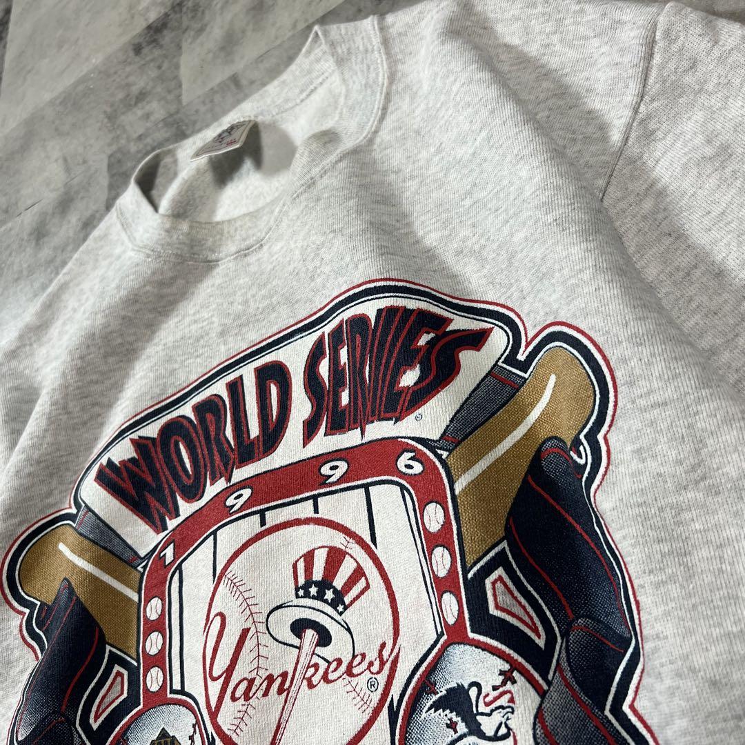 【1996年MLBワールドシリーズ】ヤンキース古着スウェット優勝メジャー90s