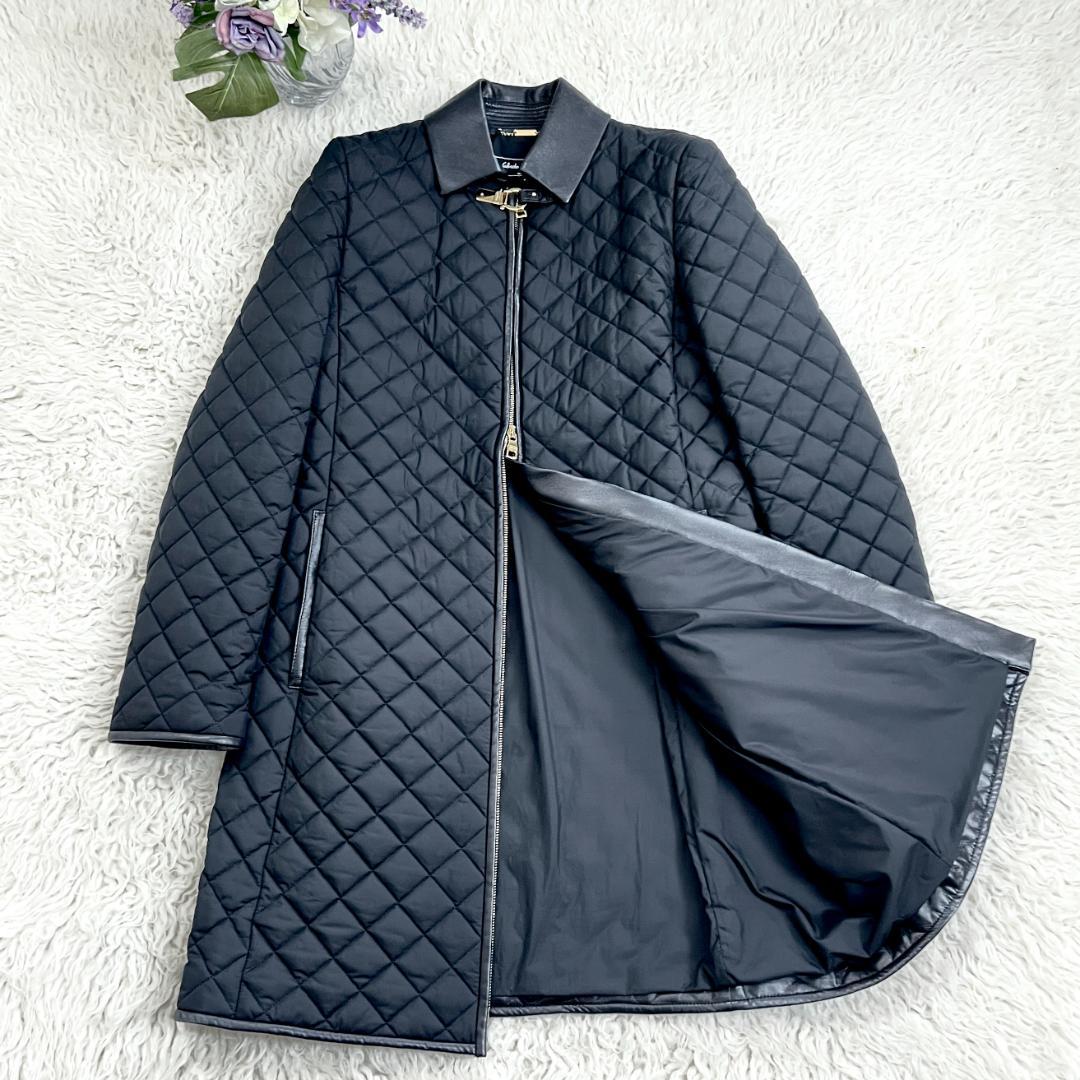 極美品★Salvatore Ferragamo★レザー★ガンチーニ★パフ★コート