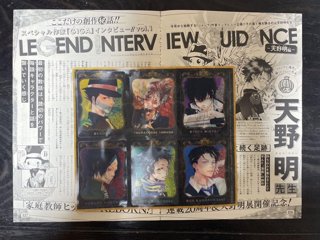 ジャンプギガ　付録　リボーン　10セット ジャンプGIGA ジャンプギガ 付録 家庭教師ヒットマンリボーン