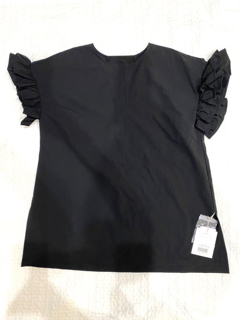 cadune 川上桃子さんコラボ 袖フリルブラウス-正規販売代理店