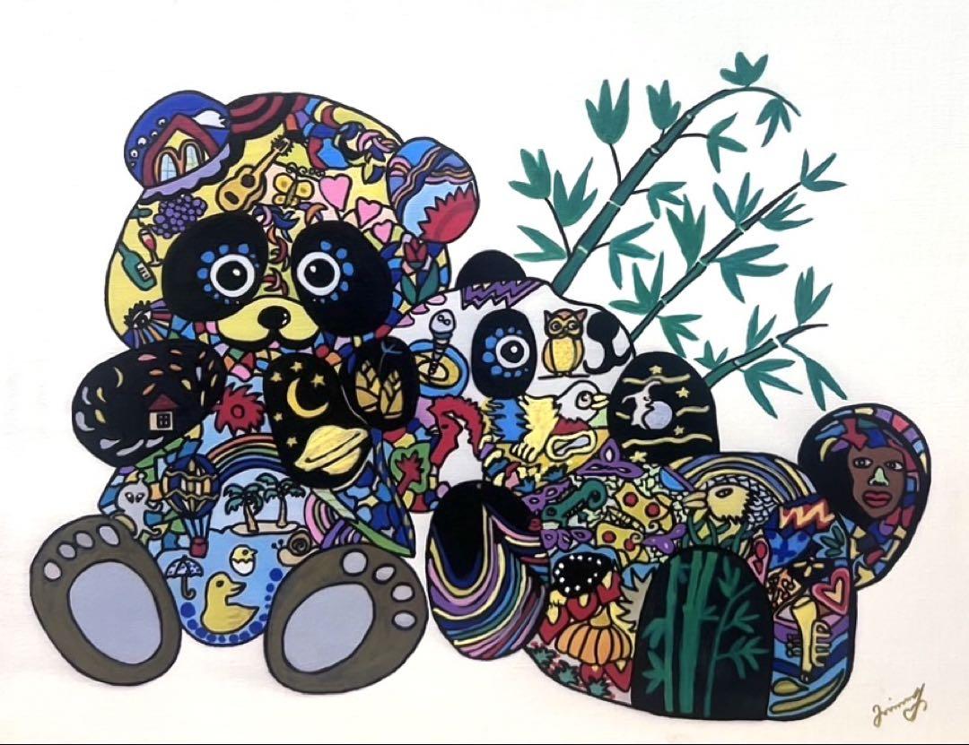 セール中 【F10号】ジミー大西 手描き油彩 肉筆画 コレクション出品 額縁なし セール中 【F10号】ジミー大西 手描き油彩 肉筆画 コレクション