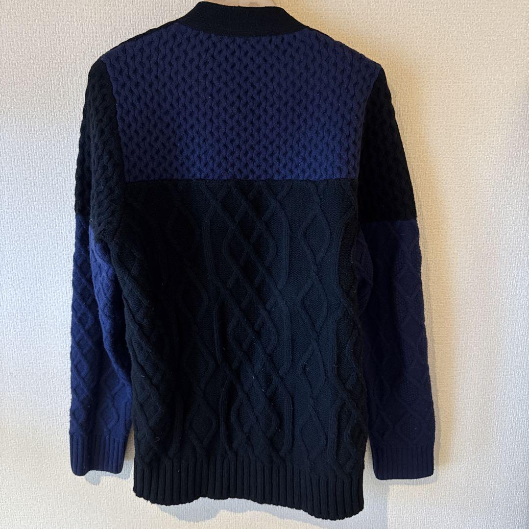 【sacai】15AW ケーブルニット　カーディガン