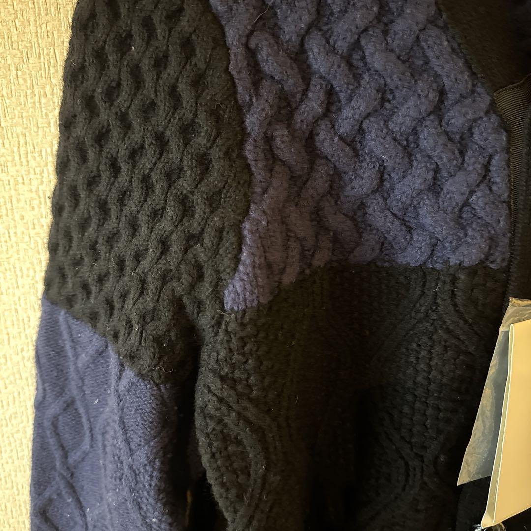 【sacai】15AW ケーブルニット　カーディガン