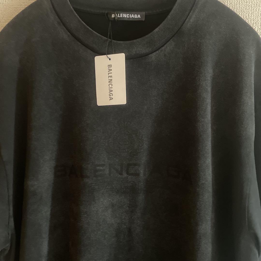 新品♡ BALENCIAGA バレンシアガ Tシャツ 杢ブラック