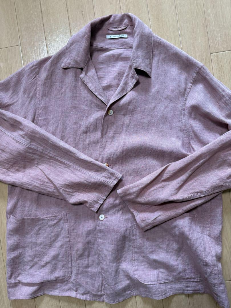 maatee＆sons リネンジャケット　鉄ピンク　サイズ3 美品