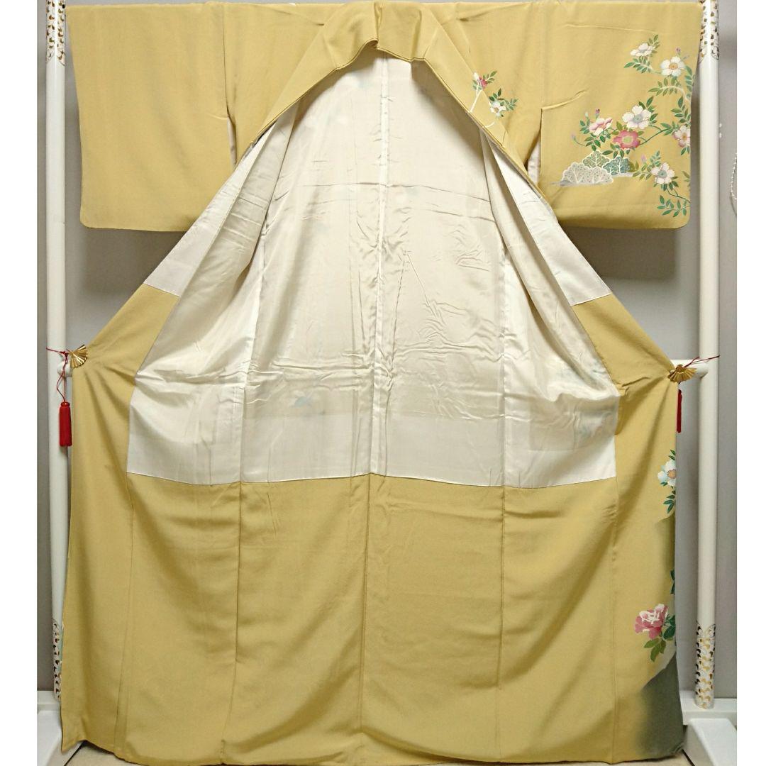 kt-82 美品 逸品 絵画的♪金彩加工 正絹 訪問着 仕立上り