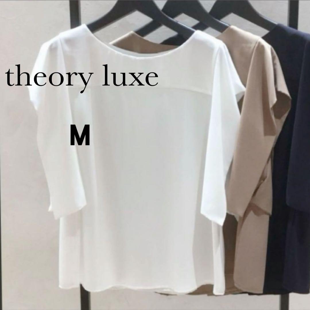 【残りわずか】 セオリーリュクス ウォッシャブルブラウス ドレープ とろみ 38 トップス