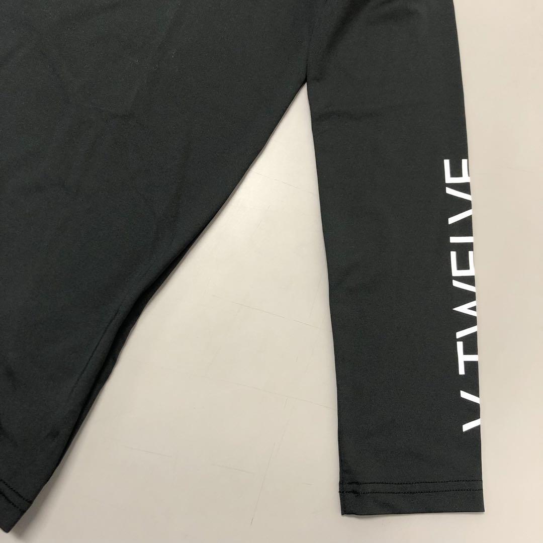 【WEB限定】 V12 U NECK ロングスリーブ Uネックインナー レディース ブラックS レディースウェア