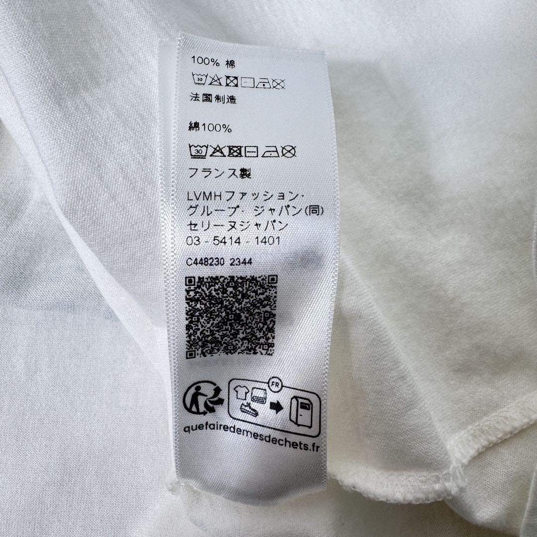 CELINE カレッジ クラックドエフェクト プリント Tシャツ CELINE セリーヌ カレッジ クラックドエフェクト プリント T