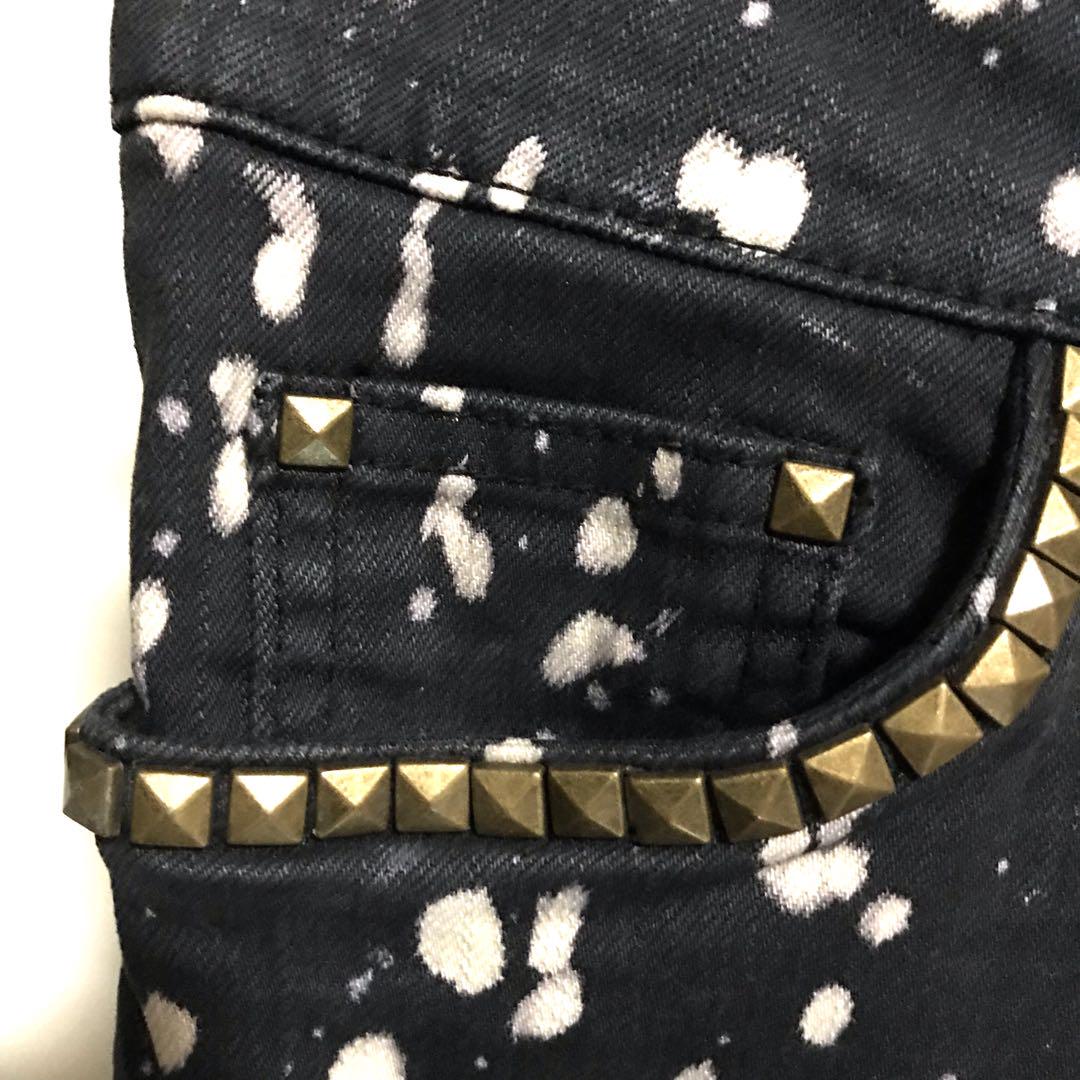 店内商品がすべてレジにて半額！！ 送料込】d.i.a 飛沫 スタッズ デニム Y2K 00s 平成ギャル パンツ