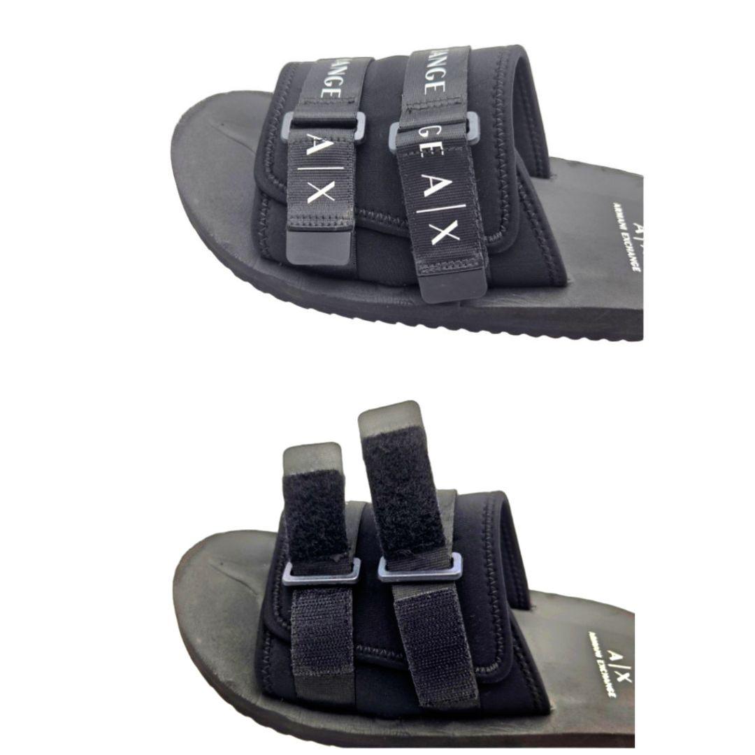 【A/X Armani Exchange】ロゴ スリッポンサンダル Amazon.com | AX Armani Exchange mens Slingback Slide Sandal