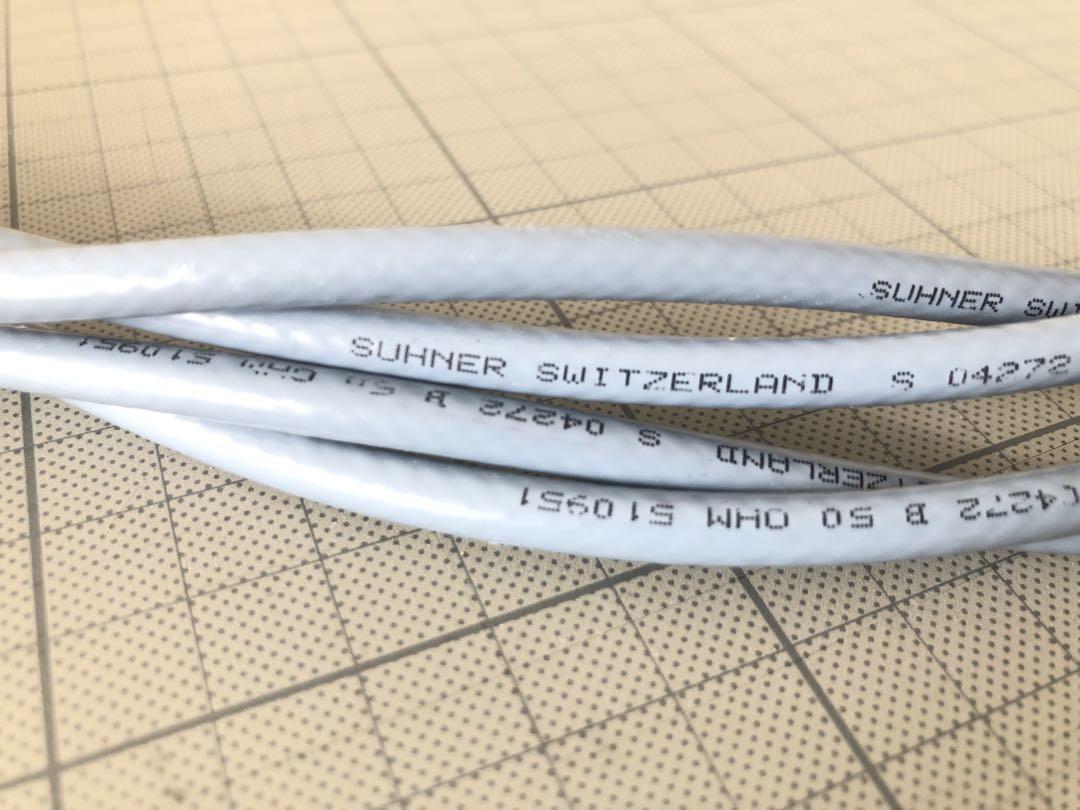 「ブルースナー」　SUHNER オーディオケーブル　ダブル線