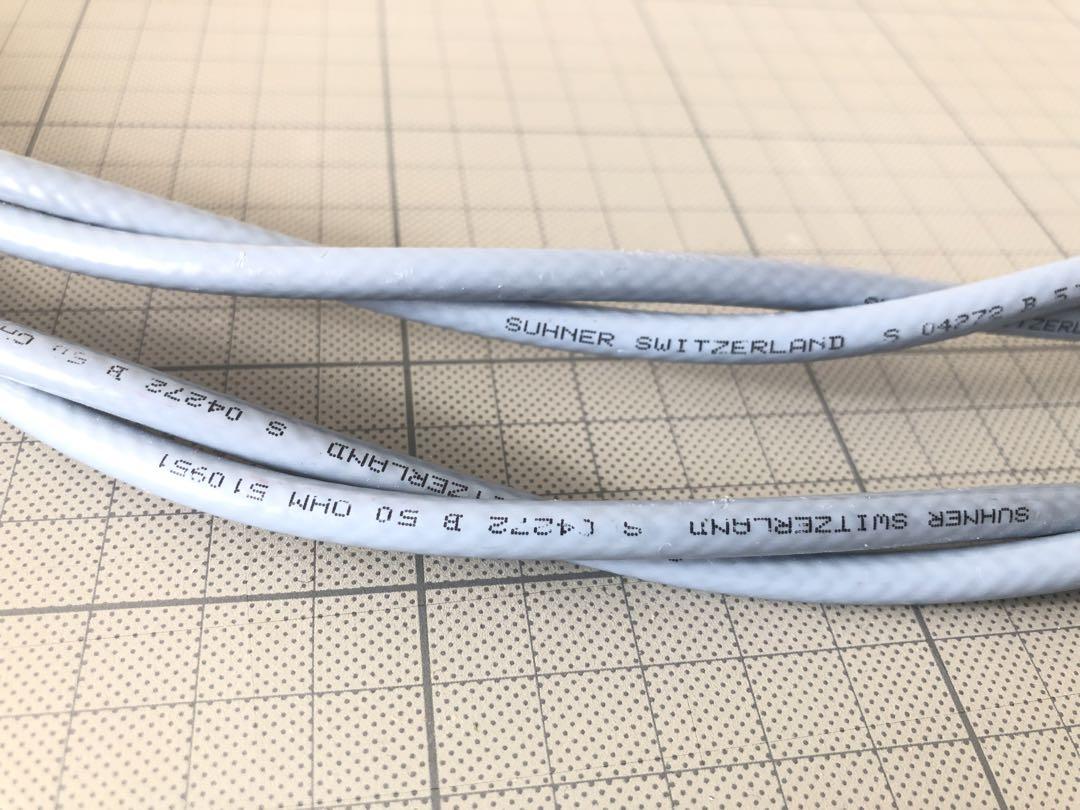 「ブルースナー」　SUHNER オーディオケーブル　ダブル線