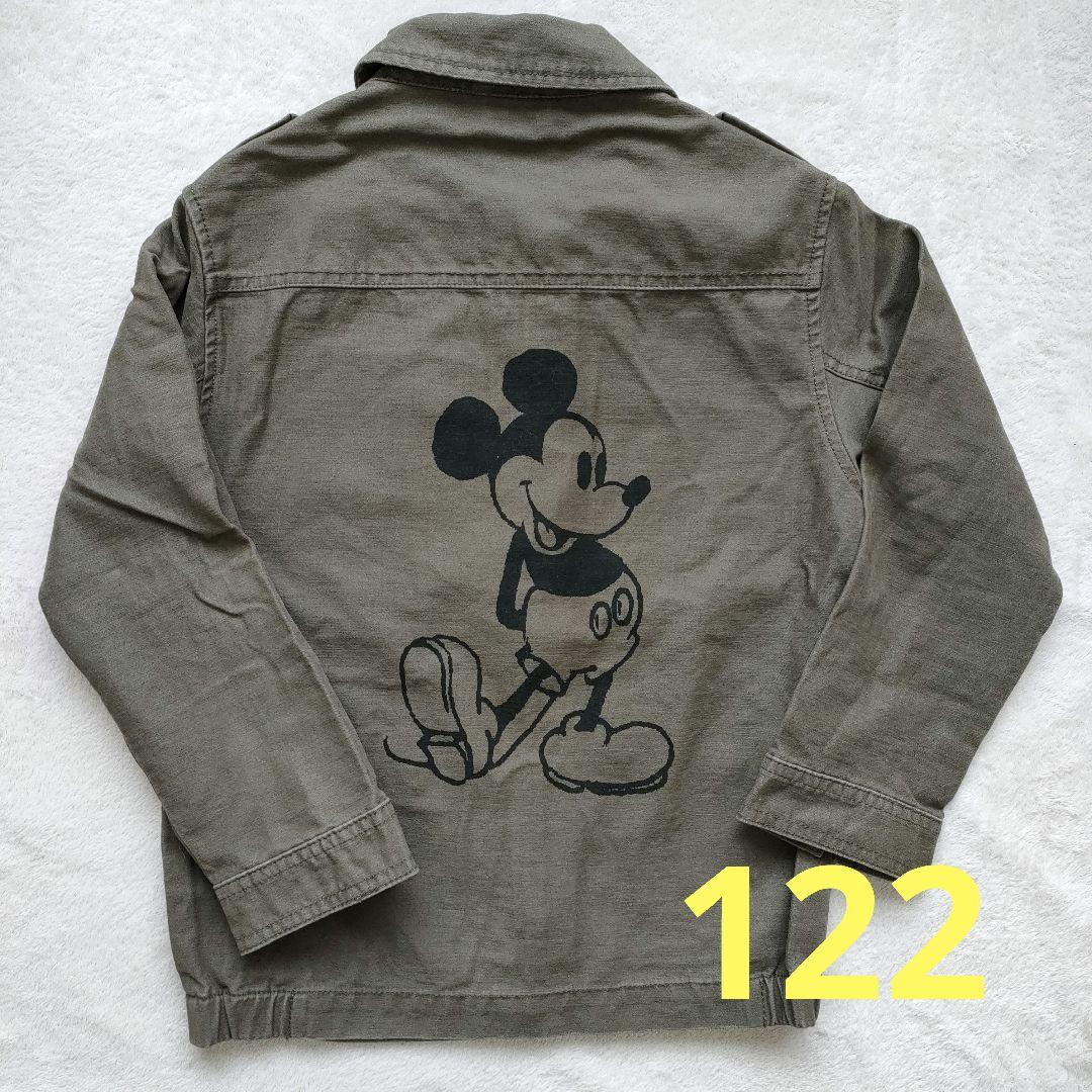 希少✨　Zaraザラ　クマのプーさん DISNEY ジャカードジャケットサイズM ZARA KIDS ミッキーマウス ジャケット オリーブグリーン色 122