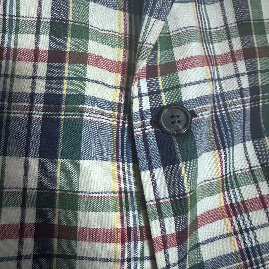 70s “h.i.s” Madras Plaid Tailored Jacket
