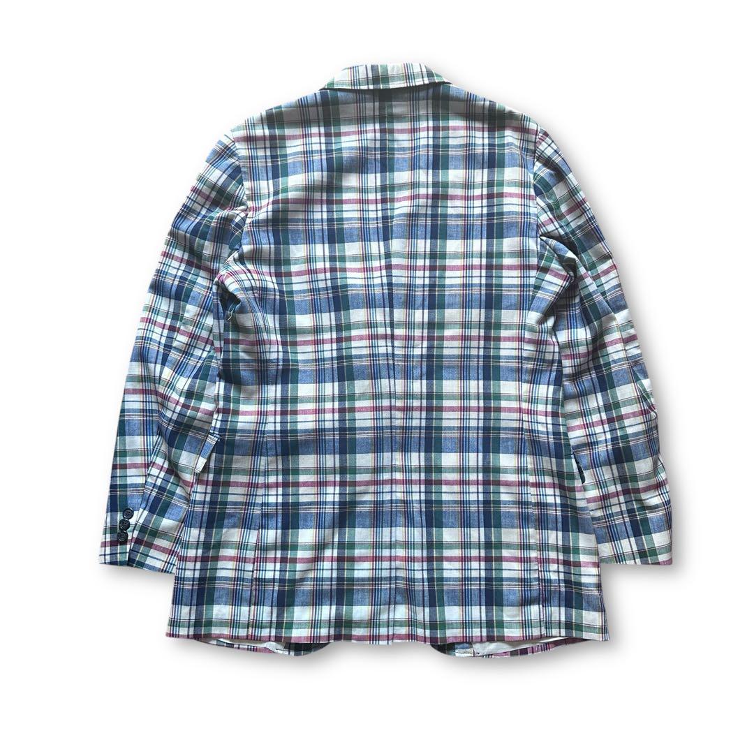 70s “h.i.s” Madras Plaid Tailored Jacket