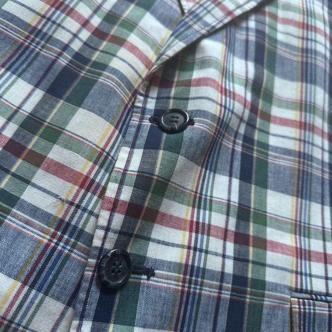 70s “h.i.s” Madras Plaid Tailored Jacket