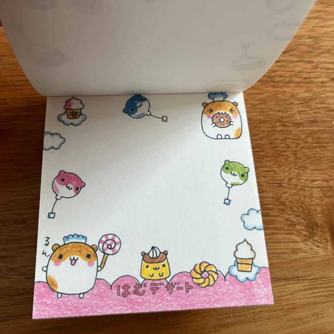 平成レトロ はむデザート スクエアメモ帳 ハムスター 平成レトロ はむデザート スクエアメモ帳 ハムスター