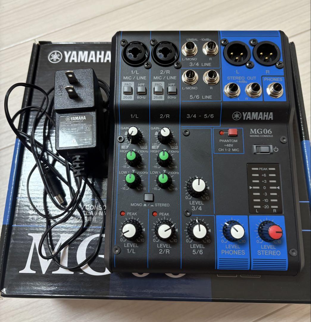 yamaha mg06 アナログミキサー