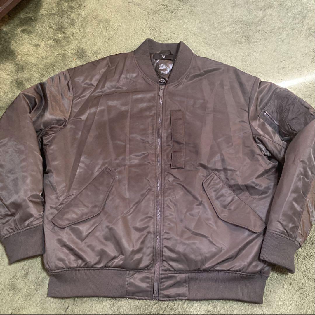 ユニクロ+J ハイブリッドダウンオーバーサイズMA-1 07 GRAY XL