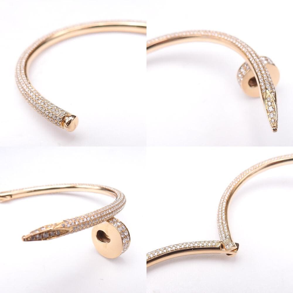 750 イエローゴールド 釘バングル ダイヤモンドD 1070pcs K18YG 750 イエローゴールド 釘バングル ダイヤモンドD 1070pcs K18YG