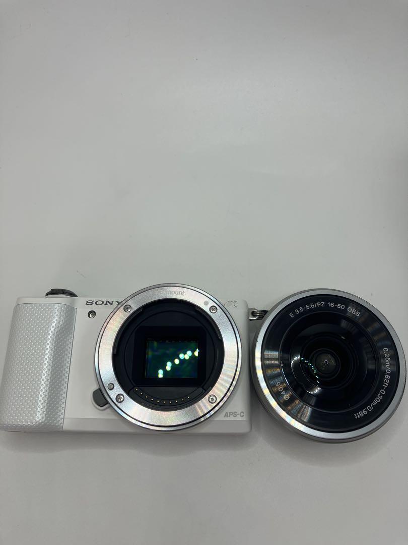 【返品保証・動作良好】SONY α5000 ダブルズームキット ホワイト