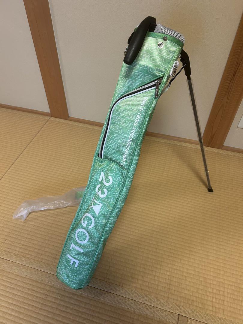★未使用★ スタンド式ゴルフバック　セルフスタンドバッグ　23区　GOLF 緑