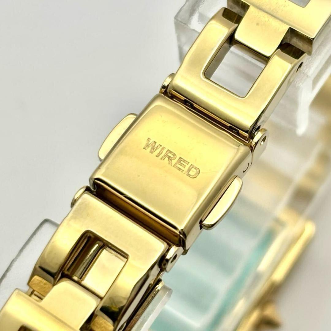 美品 新品電池 SEIKO WIRED カットガラス ドレス レディース 腕時計