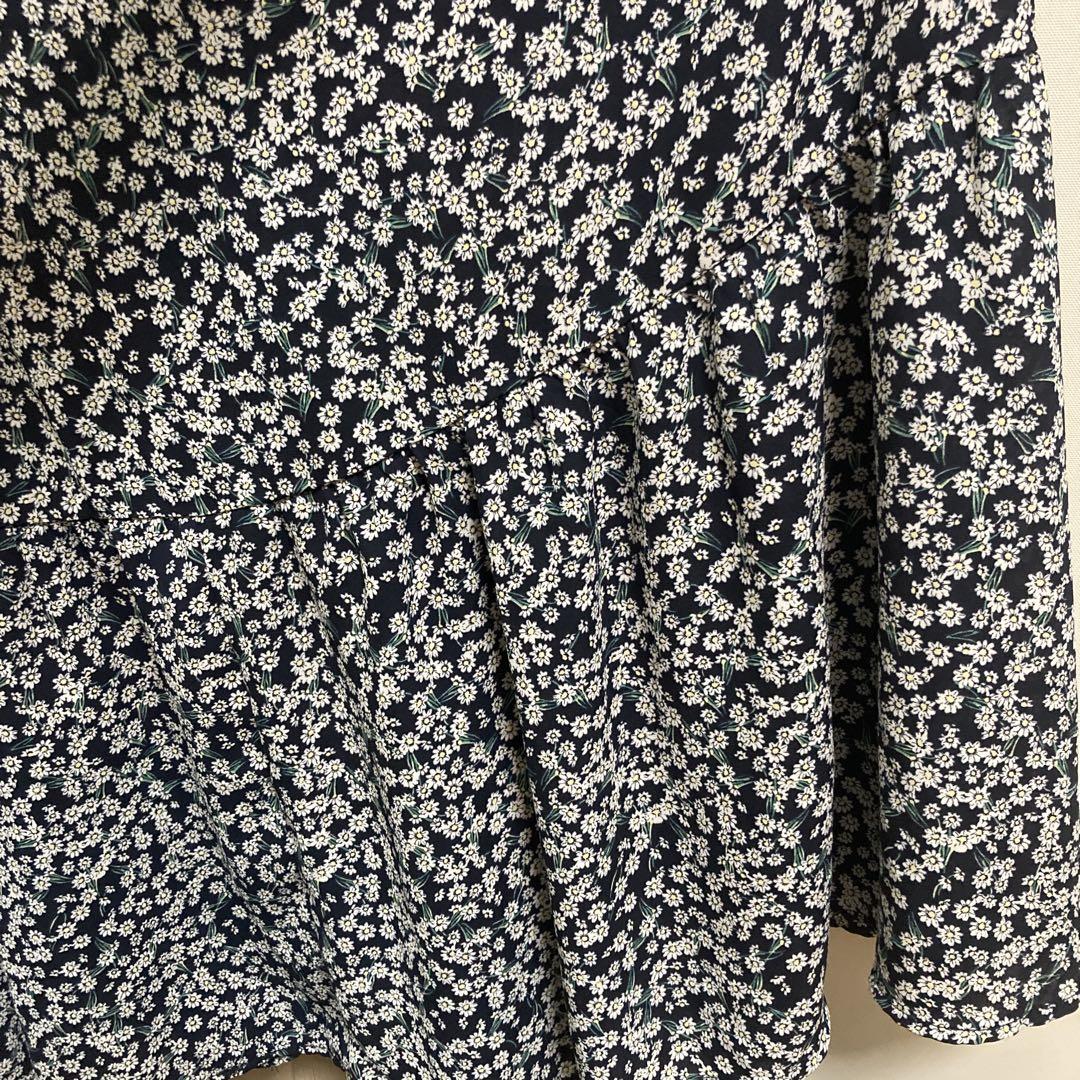 ロングワンピース M~4XL フラワープリント スタンドカラー GU】今週発売の新作春ワンピが可愛すぎる！高身長さんもオススメ