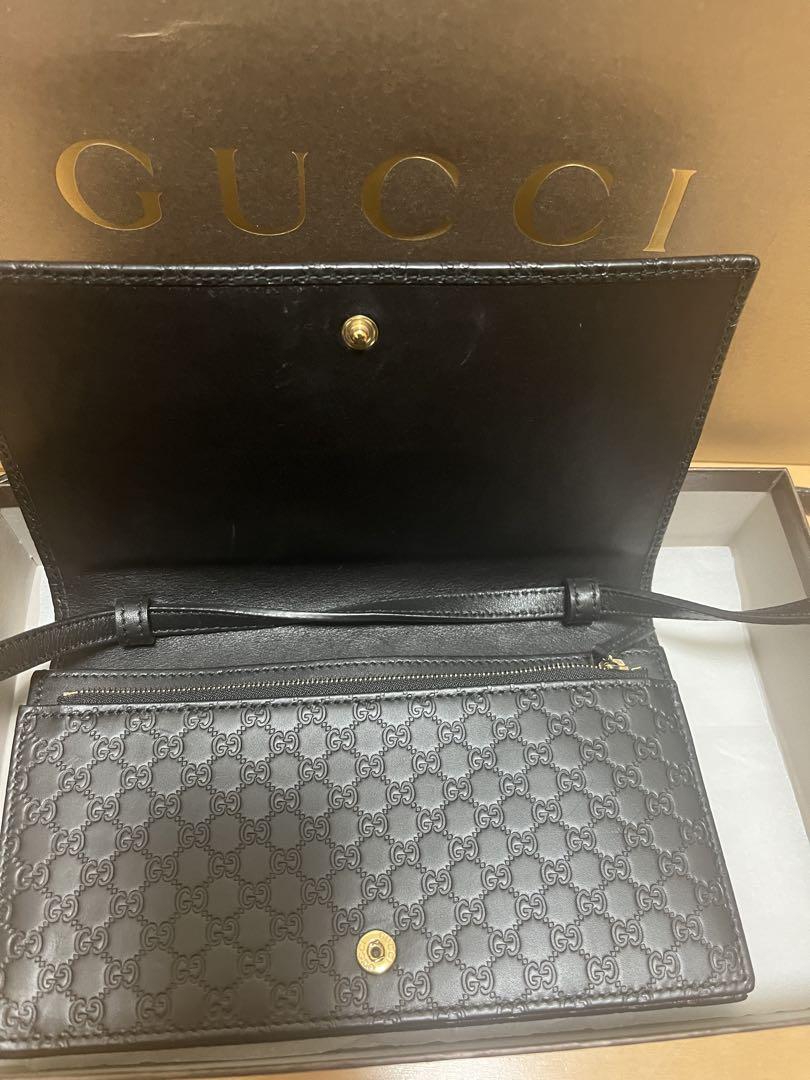 ☆ルピ‼️⭐︎GUCCI ブラックレザー バッグ　財布　クラッチバッグ