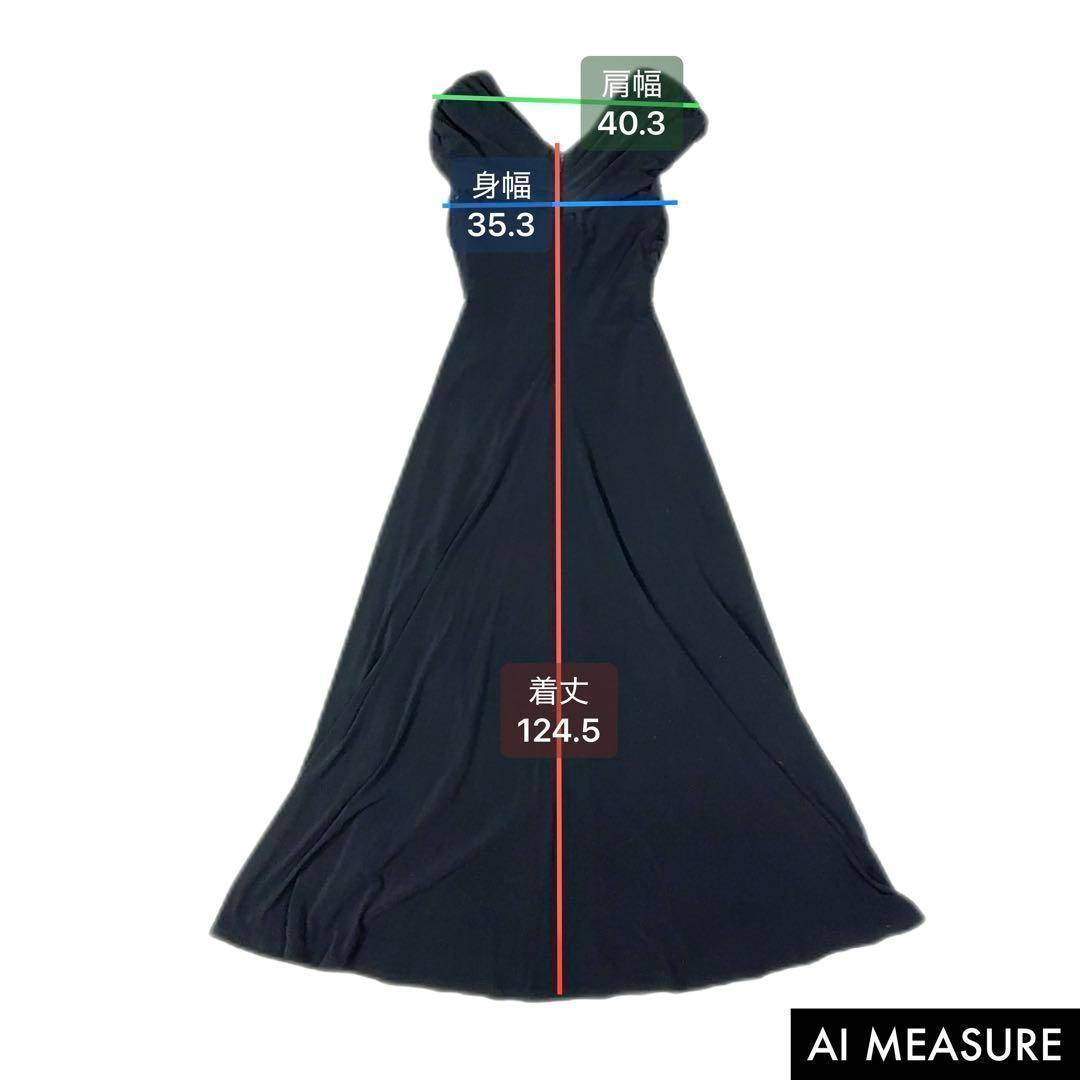 【美品】TADASHI SHOJI リボンデザイン ロングワンピース S相当 【美品】TADASHI SHOJI リボンデザイン ロングワンピース S相当