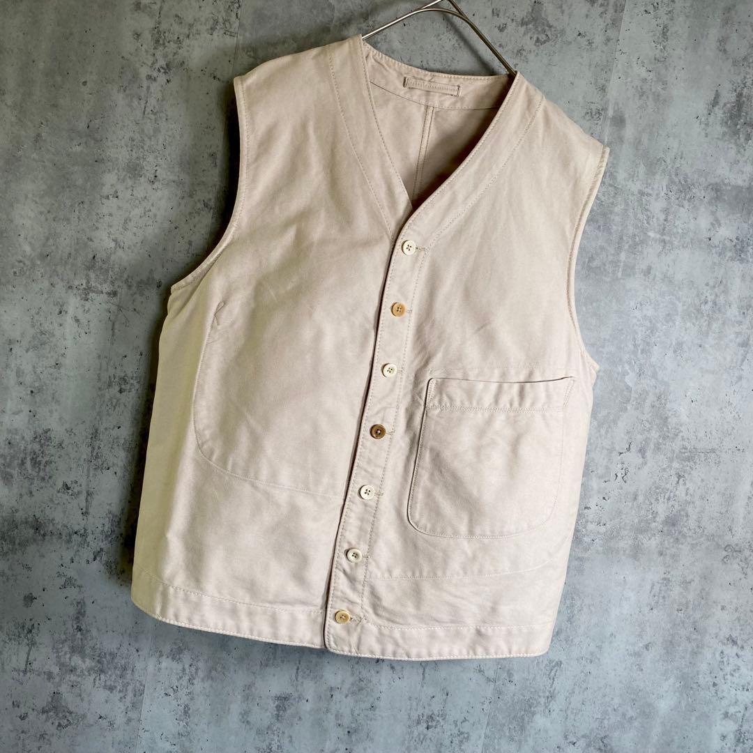 極美品】45rpm ベスト 生成り ジレ 日本製 Lサイズ 半額セール