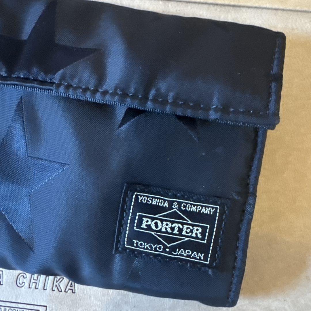 未使用に近い‼️PORTER 星柄ブラック長財布 - メルカリ