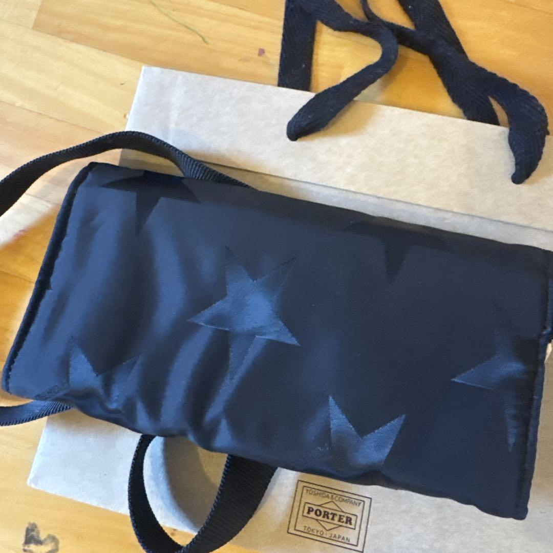 未使用に近い‼️PORTER 星柄ブラック長財布 - メルカリ