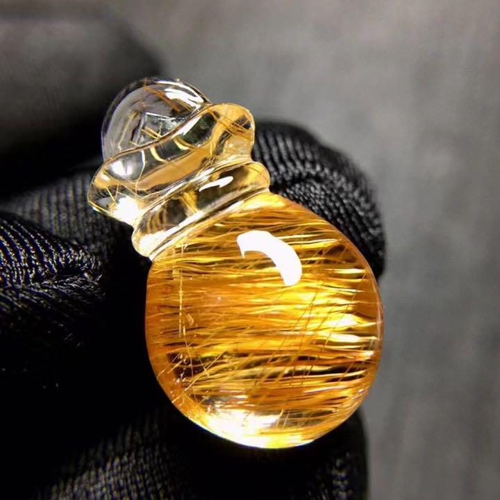海外ブランド ⭐︎天然銅色ゴールドルチルクオーツ ルース 2.9g 各種 オフライン販売 28.4mm ルース 天然タイチンゴールドルチルクォーツ 各種パーツ