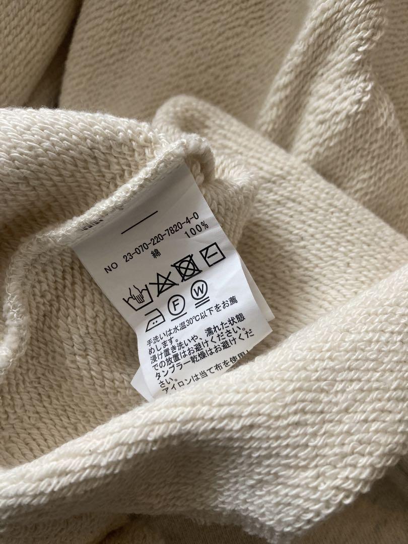 FRAMeWORK コットンリヨセルボートネックプルオーバーSWEAT