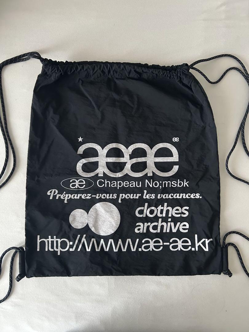 aaee ブラック ナップサック