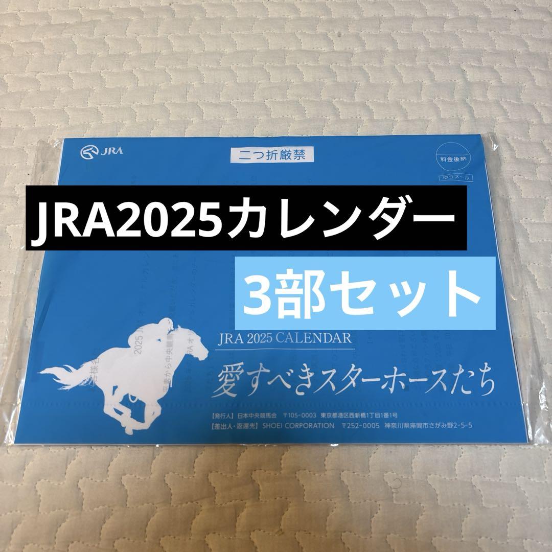 JRA 2025年カレンダー 愛すべきスターホースたち 3冊セット