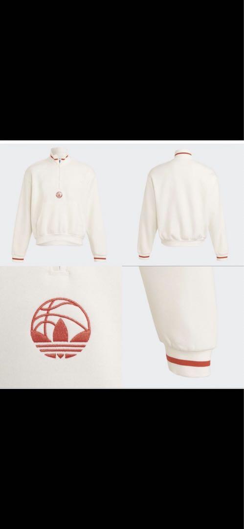 常田大希着用同型 adidas ハーフジップ スウェット