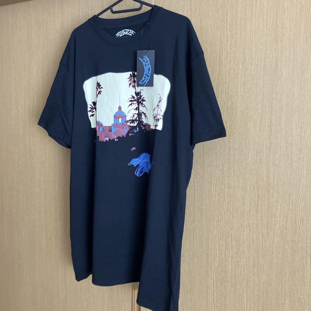 【YESXHanwha Eagles】Y.E.S イーグルス フード 付きTシャツ EAGLES イーグルス HELL FREEZES OVER BLACK L Tシャツ | N