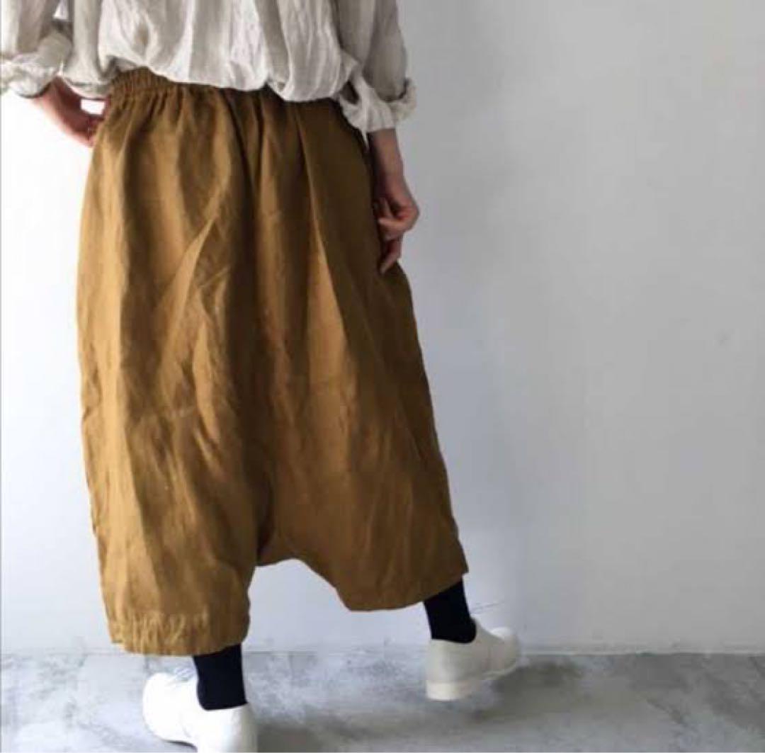 Veritecoeur ヴェリテクール　リネン　サルエルパンツ　フリーサイズ
