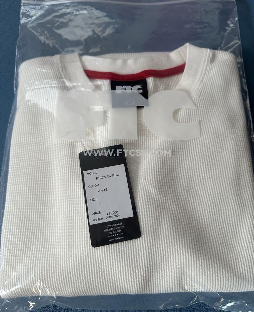 トップス FTC /SLEEVE LOGO WAFFLE THERMAL TOP